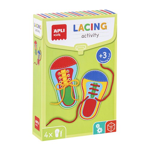 APLI - JUEGO MAGNETICO ATA TUS ZAPATOS (Ref.17533)