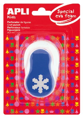 APLI - TALADRO GOMA EVA 25,4 mm COPO NIEVE AZUL (Ref.13302)