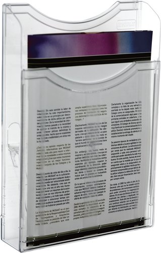 ARCHIPLAY - SOPORTE MURAL DE 1 BANDEJA A4 ARCHIVO 2000 ANTIMICROBIANO SANITIZED CRISTAL TRANSP. (Ref.6121AM CS TP)