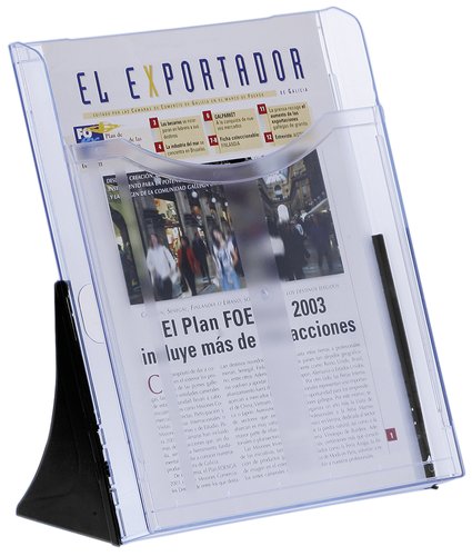 ARCHIPLAY - SOPORTE VERTICAL 1 BANDEJA A4 AZUL TRANSPARENTE (Ref.6101 AZ TP)