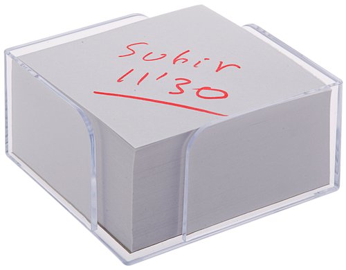 ARCHIVO 2000 - PORTA NOTAS A.2000 105x105x55 mm CRISTAL (NO incluye taco)
 (Ref.801 CS TP)