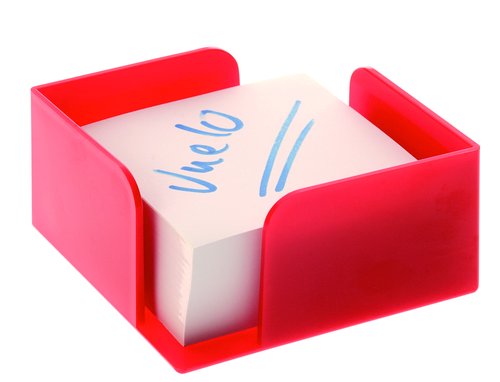 ARCHIVO 2000 - PORTA NOTAS A.2000 105x105x55 mm ROJO (No incluye taco) (Ref.801 RJ)