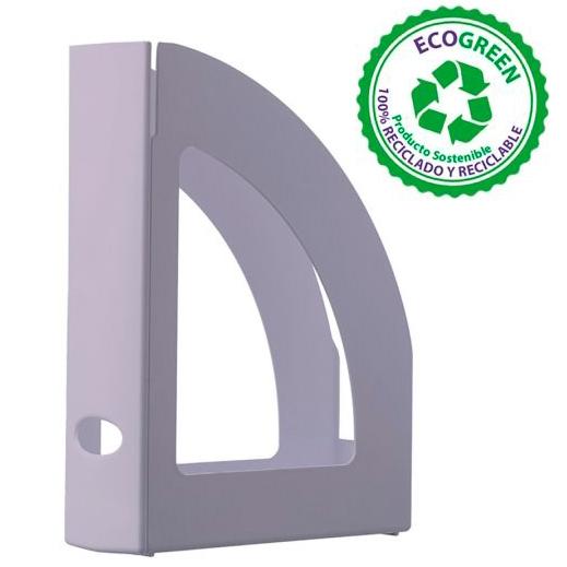 ARCHIVO 2000 - REVISTERO ECOGREEN 100% RECICLADO Y RECICLABLE APILABLE MALVA PASTEL 250X80X320 MM (Ref.2003 ML PS)