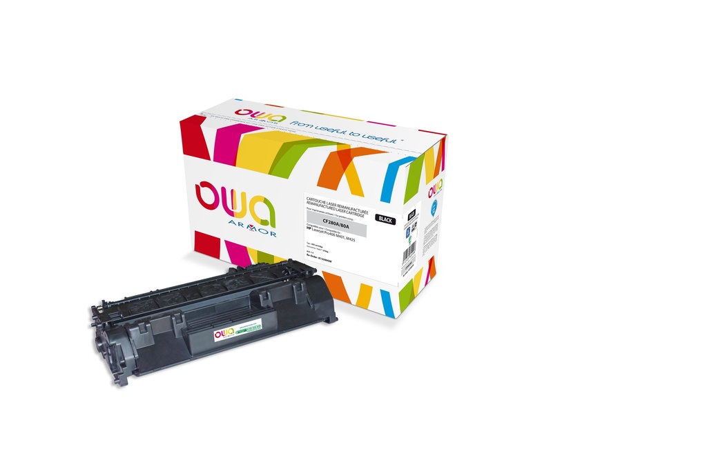 ARMOR - CARTUCHO LASER Laserjet Pro 400 M401, M425 nº80A (Ref.K15589OW)