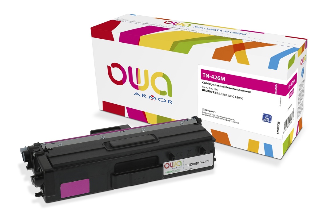ARMOR - OWA Toner Magenta para BROTHER HL-L8360, MFC-L8900 TN-426M (Ref.K18067OW)