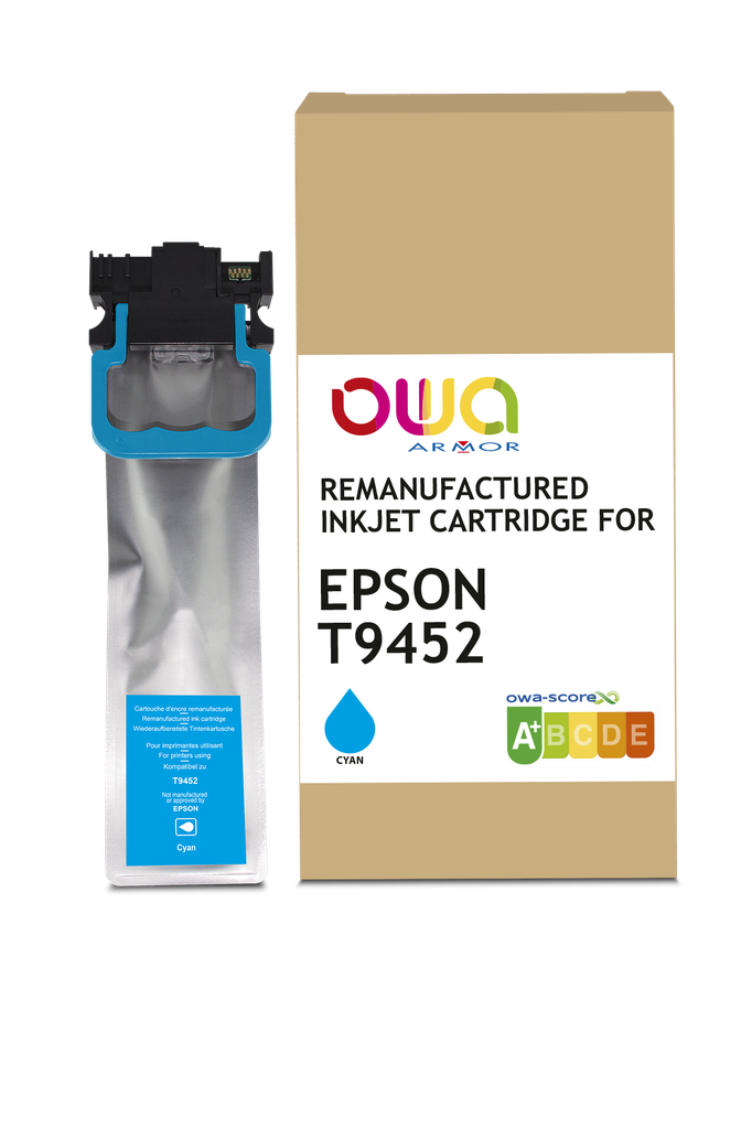 ARMOR - TINTA COMPATIBLE CYAN T9452 XL PARA WFC5XXX (Ref.K20803OW)