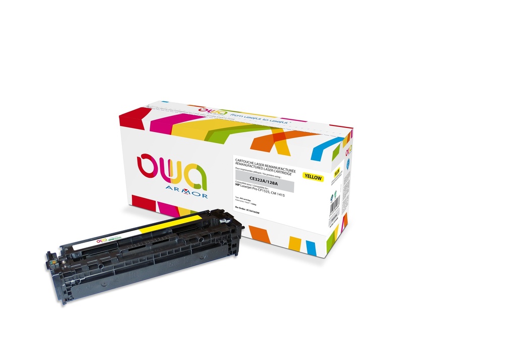 ARMOR - Toner para HP Laserjet Pro CP1525 amarillo CE322A (Ref.K15416OW)