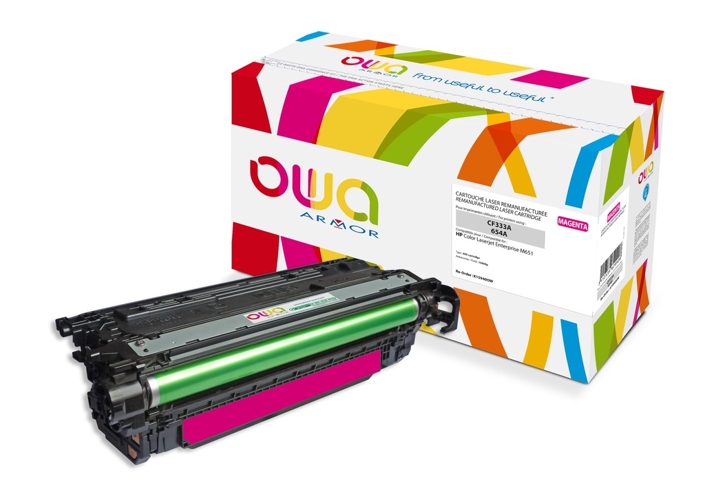 ARMOR - toner compatible magenta Laserjet Ese M651 CF333A 654A (Ref.K15940OW)