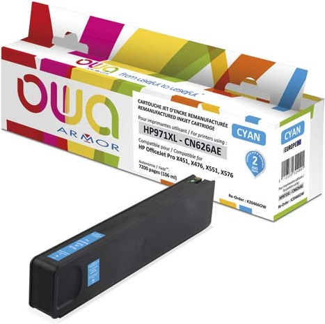 ARMOR - TONER PARA HP Officejet Pro X4xx/X5xx HP 971XL c (Ref.K20466OW)