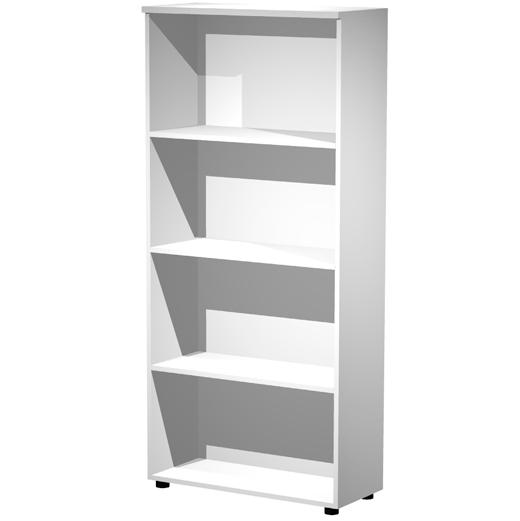 ARTEXPORT - ESTANTERÍA ALTA PRESTO ABIERTA 3 ESTANTES 22MM CON TRASERA BLANCO (Ref.038-3+039-3)