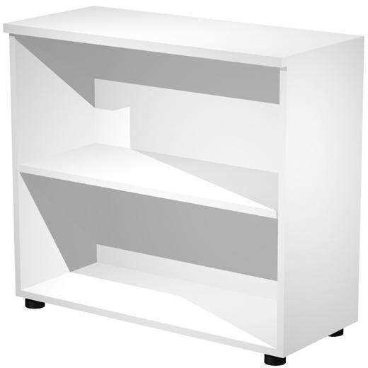 ARTEXPORT - ESTANTERÍA BAJA PRESTO ABIERTA 1 ESTANTE 22MM REGULABLE CON TRASERA BLANCO (Ref.030-3)