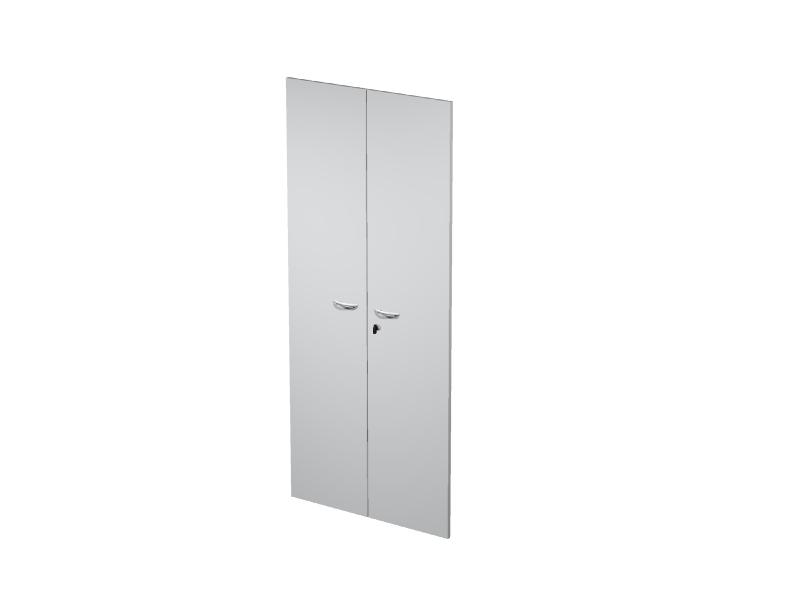 ARTEXPORT - PAREJA DE PUERTAS PARA ESTANTERÍA ALTA PRESTO 18MM CON CERRADURA GRIS (Ref.60075M-9)