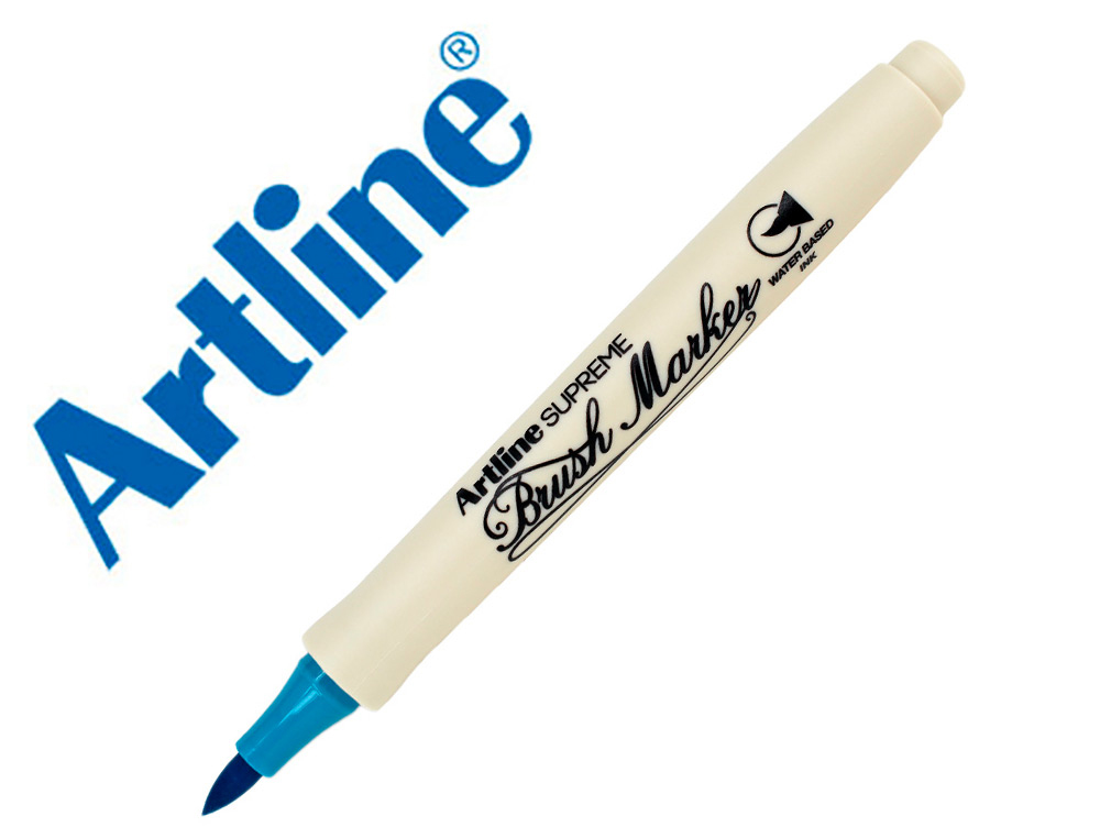 ARTLINE - ROTULADOR SUPREME BRUSH EPFS PINTURA BASE DE AGUA PUNTA TIPO PINCEL TRAZO FINO TURQUESA (Ref.EPFS F T)