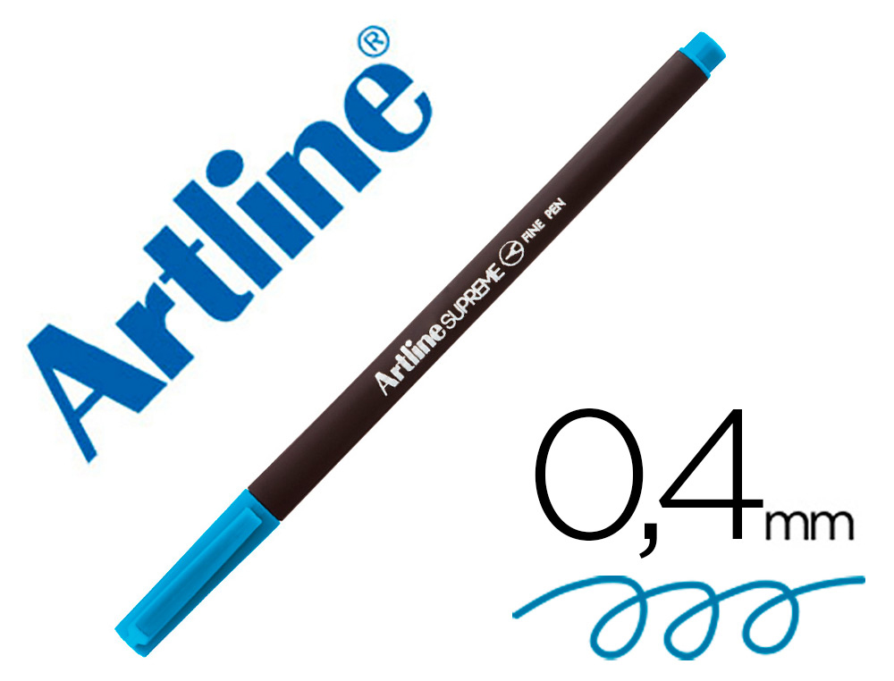ARTLINE - ROTULADOR SUPREME EPFS200 FINE LINER PUNTA DE FIBRA AZUL CELESTE 0,4 MM (Ref.EPFS200 AC)