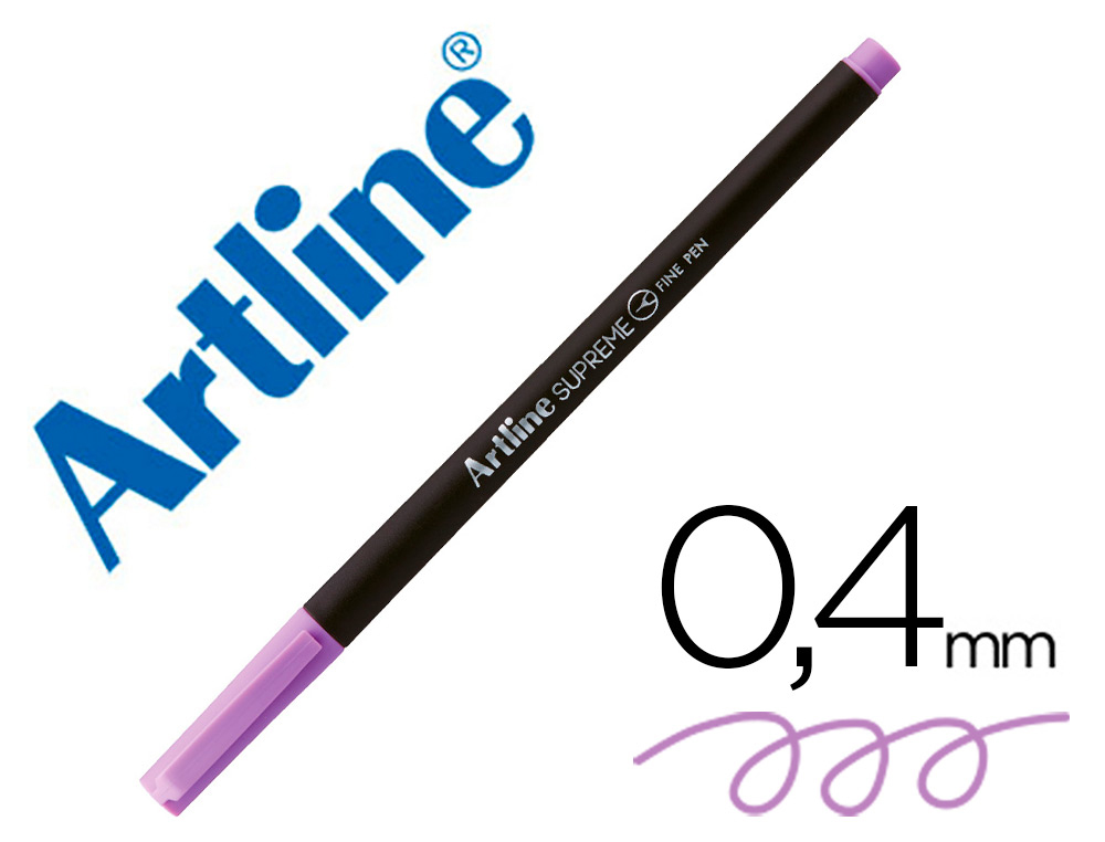 ARTLINE - ROTULADOR SUPREME EPFS200 FINE LINER PUNTA DE FIBRA PURPURA CLARO 0,4 MM (Ref.EPFS200 PC)