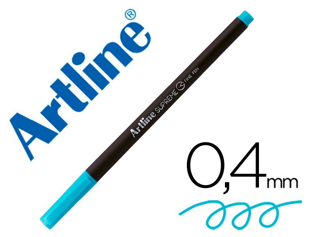 ARTLINE - ROTULADOR SUPREME EPFS200 FINE LINER PUNTA DE FIBRA TURQUESA PALIDO 0,4 MM (Ref.EPFS200 TP)