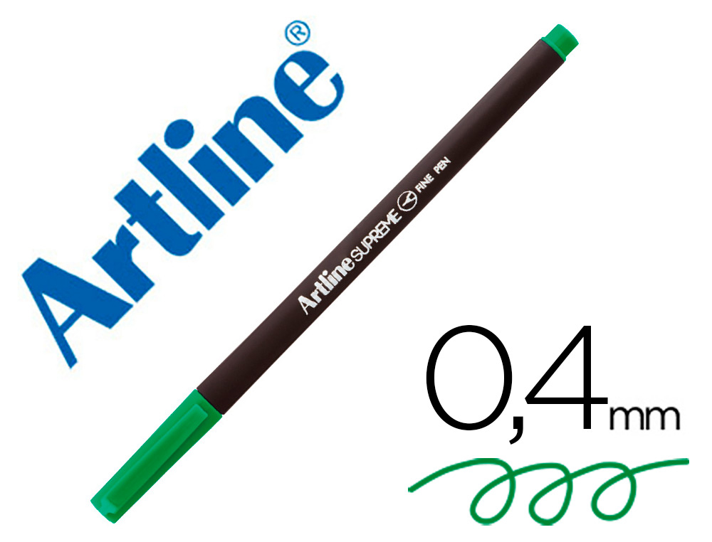 ARTLINE - ROTULADOR SUPREME EPFS200 FINE LINER PUNTA DE FIBRA VERDE 0,4 MM (Ref.EPFS200 V)
