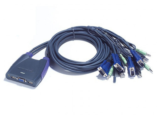 ATEN - CS64US interruptor KVM Azul (Ref.CS64US-AT)