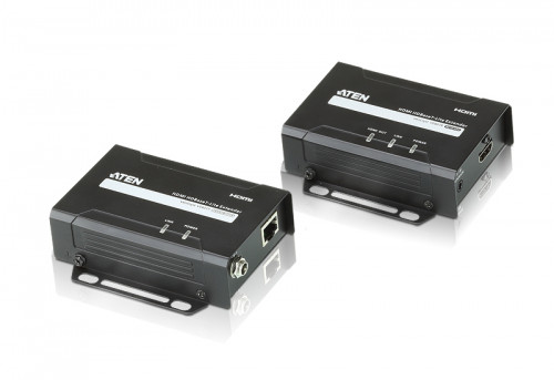 ATEN - extensor audio/video Transmisor y receptor de señales AV Negro (Ref.VE801-AT-G)