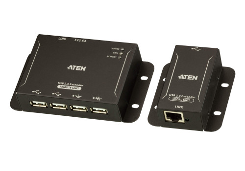 ATEN - Extensor USB 2.0 por Cat 5 con hub de cuatro puertos (hasta 50 m) (Ref.UCE3250-AT-G)