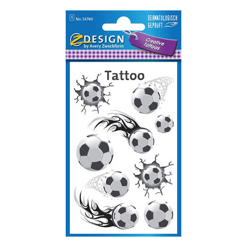 AVERY - SOBRE CON 1 HOJA 76X120MM Y 9 PEGATINAS TATOO BALONES (Ref.56740)