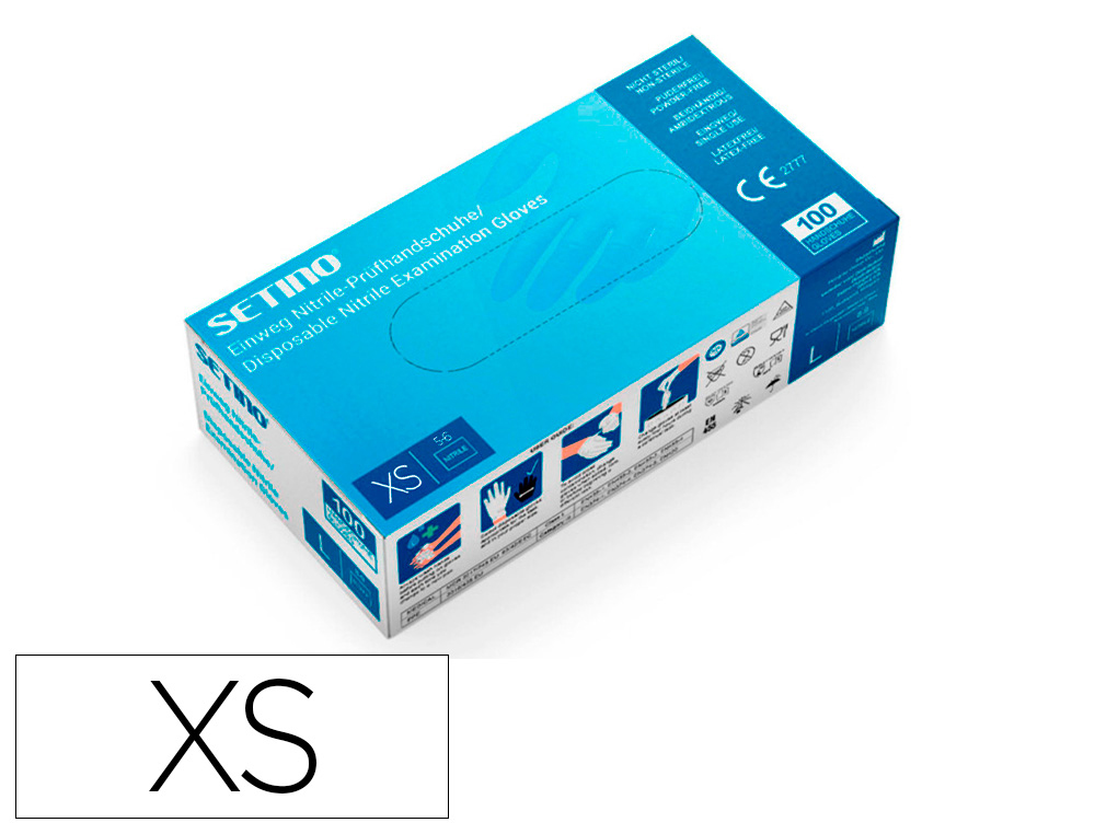 BESTSAFE - GUANTES DE NITRILO TALLA XS CAJA DE 100 UNIDADES (Ref.XS )