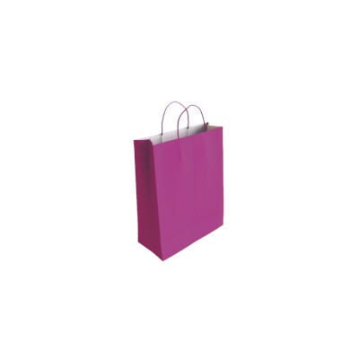 BISMARK - BOLSA PAPEL CON ASAS CELULOSA FUCSIA XS 18X8X24 CM (Ref.329816)