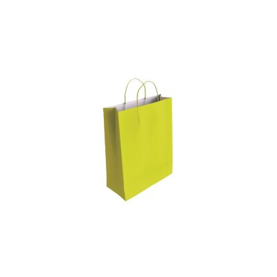 BISMARK - BOLSA PAPEL CON ASAS CELULOSA PISTACHO XS 18X8X24 CM (Ref.329820)