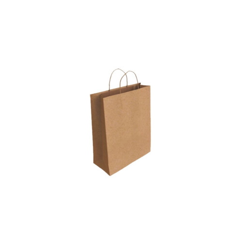 BISMARK - BOLSA PAPEL CON ASAS KRAFT MARRON XS 18X8X24 CM (Ref.329836)