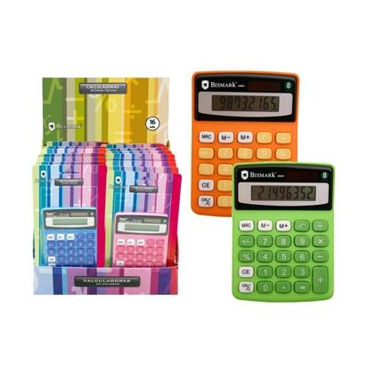 BISMARK - CALCULADORA 8 DIGITOS COLORES SURTIDOS (Ref.315448)