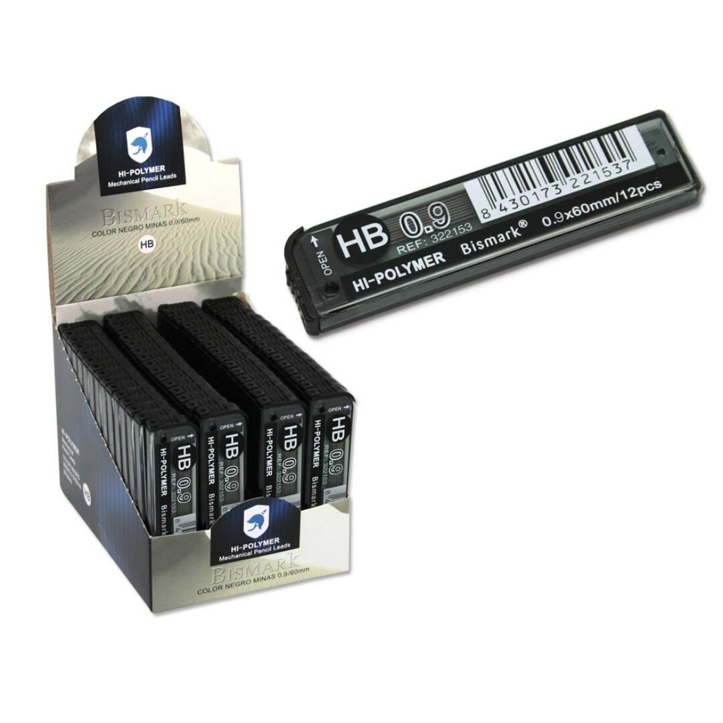 BISMARK - MINAS 0,9MM HB -60 TUBOS- (Ref.322153)