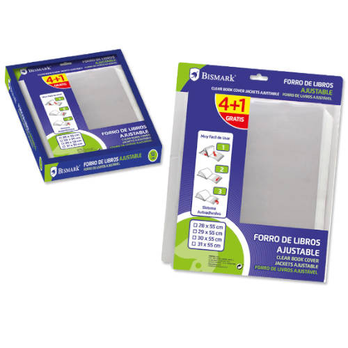 BISMARK - PACK 4+ 1 FORRALIBROS AJUSTABLE 29 X 55 (Ref.326266)