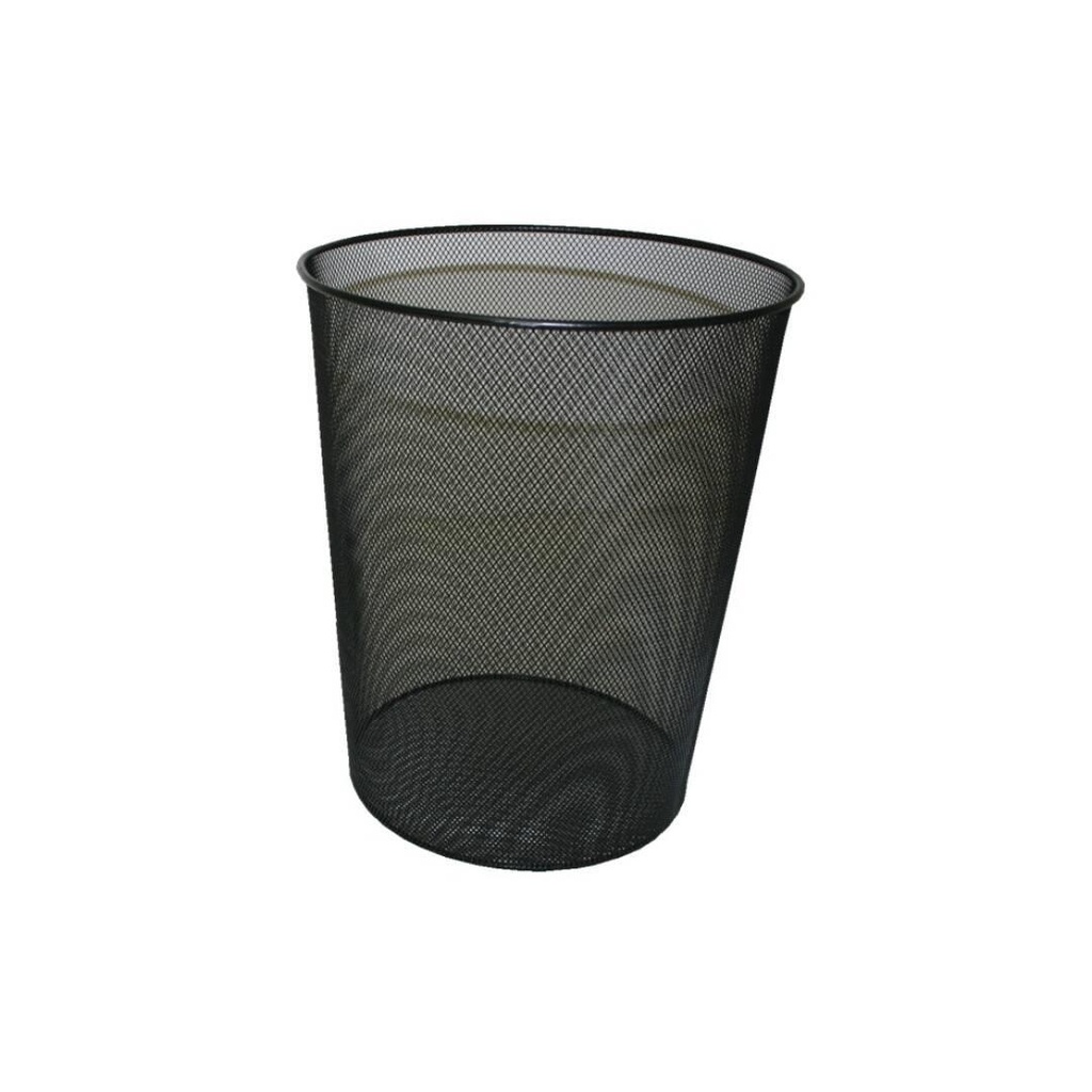 BISMARK - PAPELERA DE REJILLA ALTA CAPACIDAD 18 LITROS 340X240 MM NEGRO (Ref.317273)