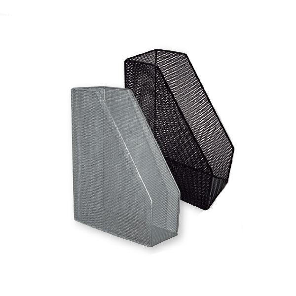 BISMARK - REVISTERO METÁLICO REJILLA 10X29,5X21,5 CM NEGRO (Ref.317377)