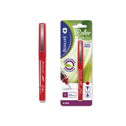 BISMARK - ROLLER PUNTA AGUJA B-600 0,5MM ROJO (Ref.328007)