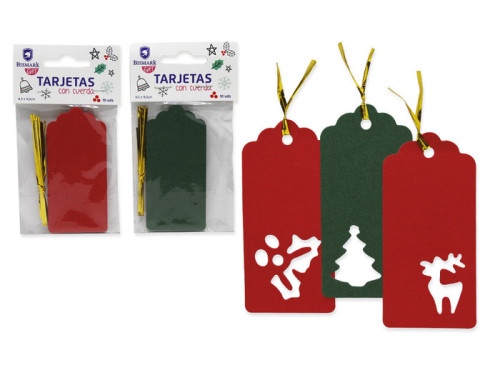 BISMARK - TARJETAS TROQUELADAS NAVIDAD 10 PCS (Ref.330000)