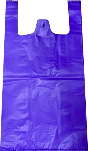 LORCAPACK - BOLSA DE ASA ANONIMA 42X53 50 MICRAS 70% RECICLADO VIOLETA 1KG (Ref.54171)