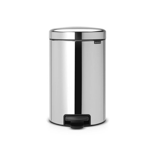 BRABANTIA - PAPELERA CUBO PEDAL 12 LITROS INOX BRILLO (Ref.DP024)