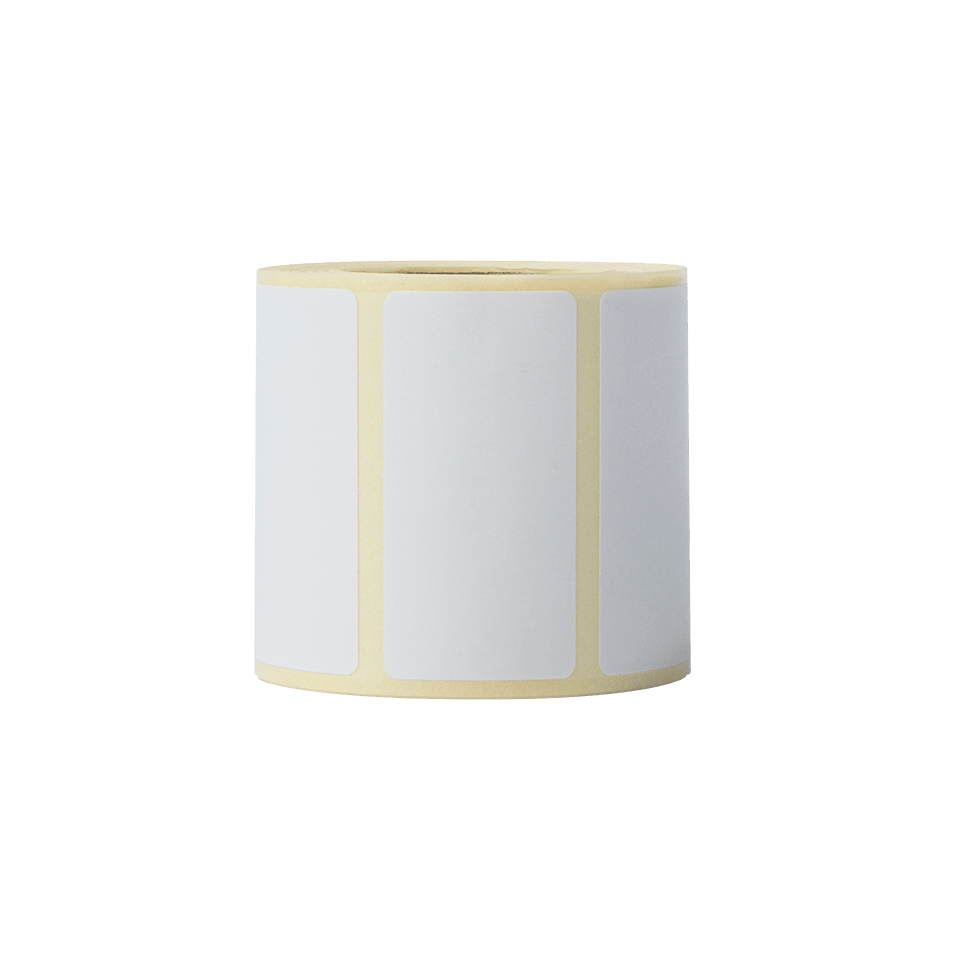 BROTHER - 12 rollos de etiquetas termicas blancas - Cada rollo contiene 500 etiquetas de 51mm x 26 mm (Ref.BDE1J026051060)