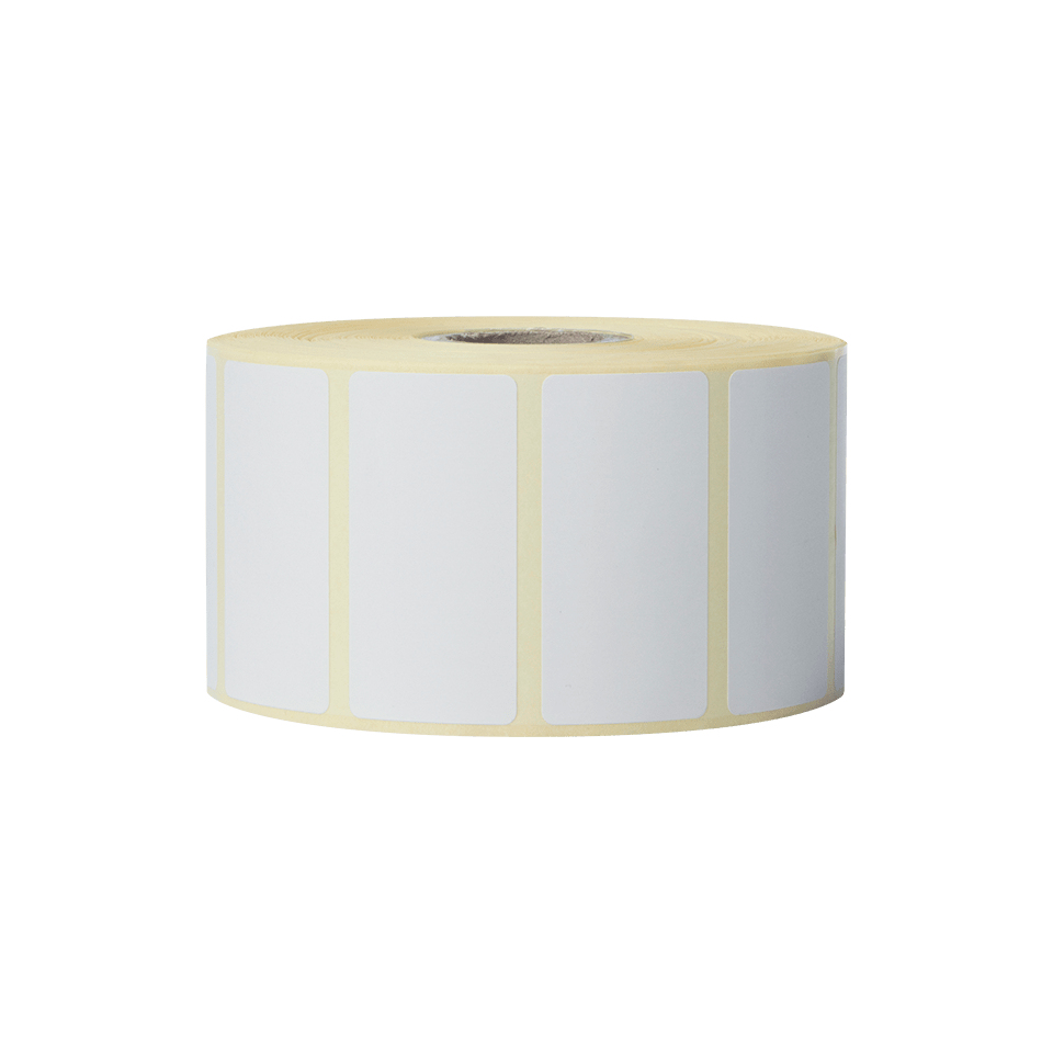 BROTHER - 16 rollos de etiquetas termicas blancas- Cada rollo contiene 1.900 etiquetas de 51mm x 26 mm (Ref.BDE1J026051102)
