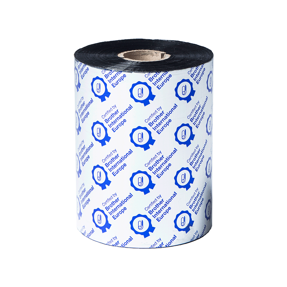 BROTHER - 6 Rollos de Ribbon de cera premium de 110mm de ancho y 600m de longitud. (Ref.BWP1D600110)