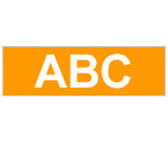 BROTHER - Cinta laminada Naranja/Blanco 12 mm (Ref.TZ-635)