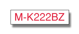 BROTHER - Cinta No laminada Blanco / rojo 9 mm (Ref.MK222BZ)