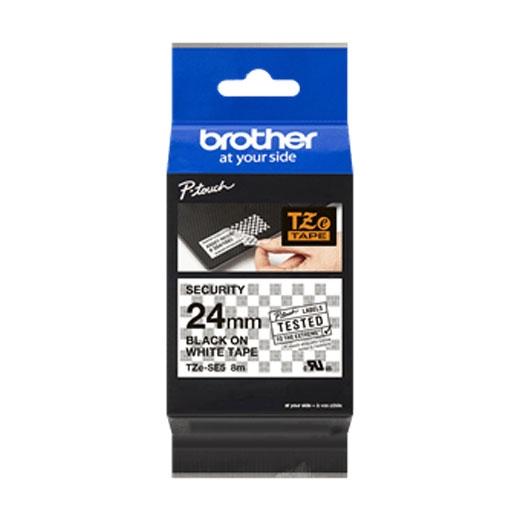 BROTHER - CINTA ROTULADORA LAMINADA NEGRO SOBRE BLANCO 24MMX8M (Ref.TZeSE5)