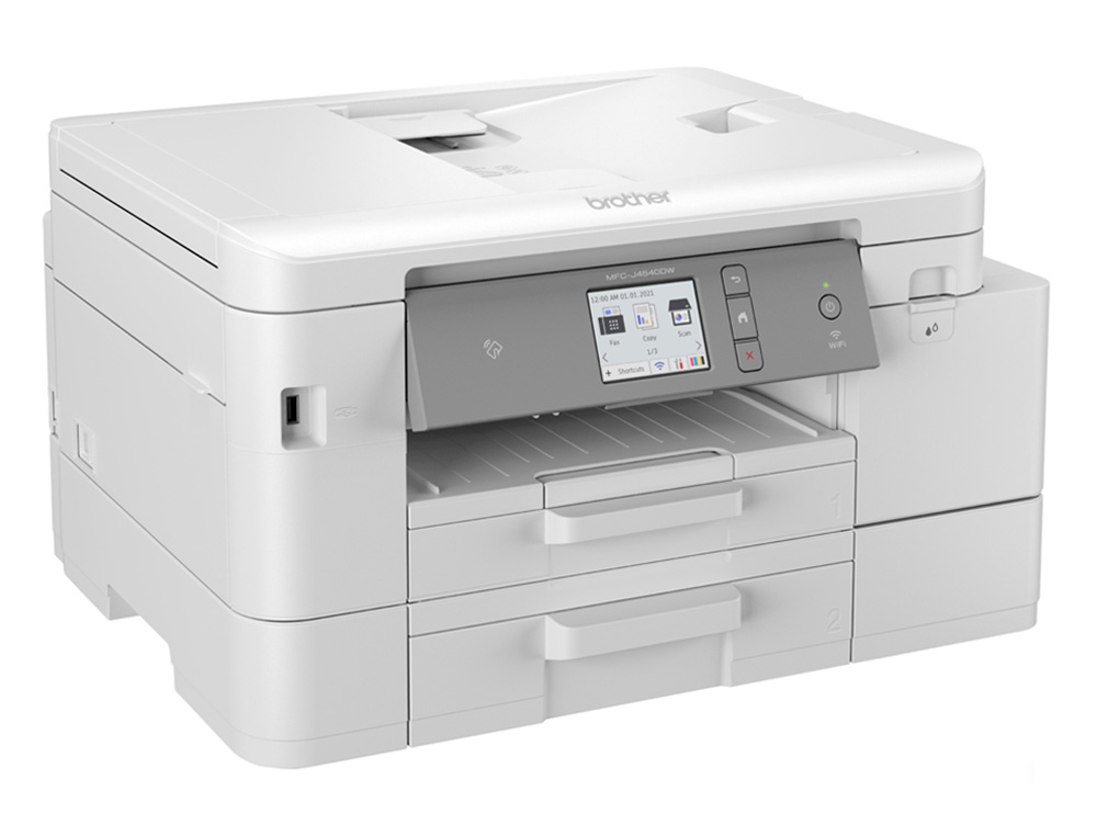 BROTHER - EQUIPO MULTIFUNCION MFCJ4540DW DUPLEX WIFI 13 PPM NEGRO 11 PPM COLOR COPIADORA ESCANER IMPRESORA BANDEJA 400 (Canon L.P.I. 5,25€ Incluido) (Ref.MFCJ4540DWRE1)