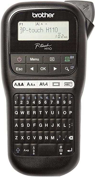 BROTHER - ETIQUETADORA ROTULADORA ELECTRÓNICA PT-H110, DE MANO, TECLADO QWERTZ (Ref.PTH110)