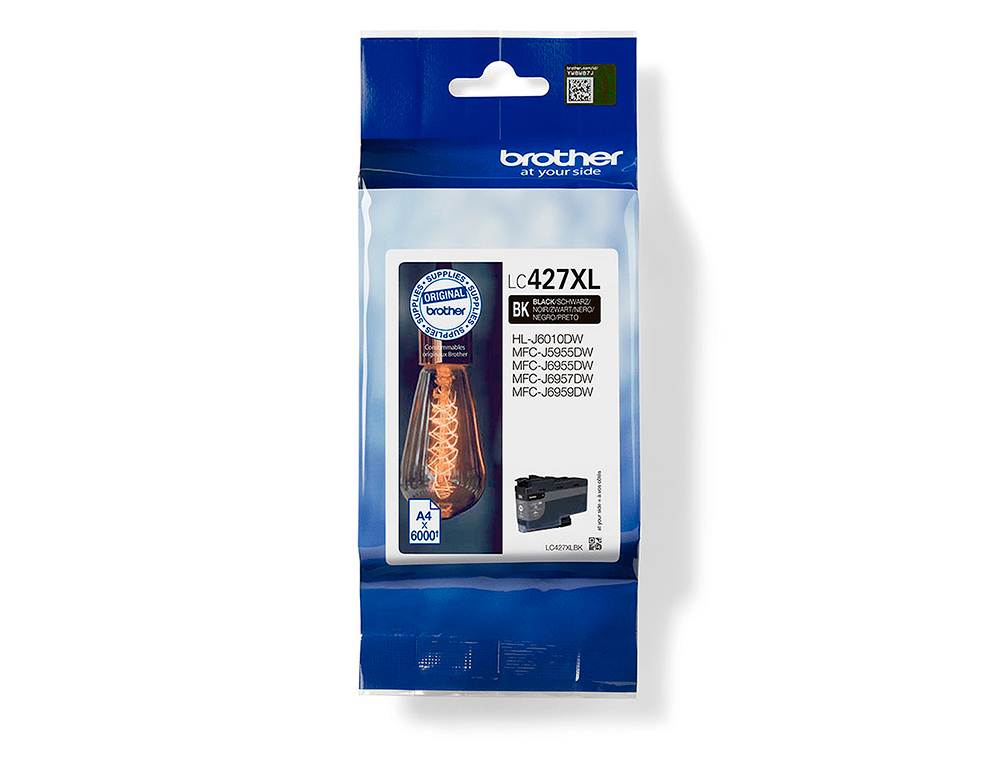 BROTHER - INK-JET MFCJ5955DW / 6955DW NEGRO ALTA CAPACIDAD 6000 PAGINAS (Ref.LC427XLBK)