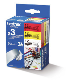 BROTHER - Pack de 3 Cintas de Etiquetado de 12mm (Ref.TZe31M3)
