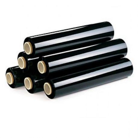 CAJA DE 6 BOBINAS FILM NEGRO 50 CM ANCHO 23 MICRAS 2300 GRAMOS X ROLLO 324NEGRO (Ref.324NEGRO)