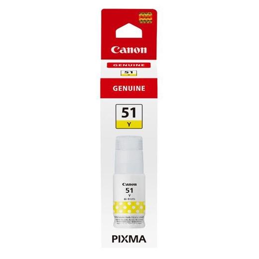 CANON - Botella de tinta Amarillo GI-51Y para G1520 G2520 G3520 G3560 (Ref.4548C001)